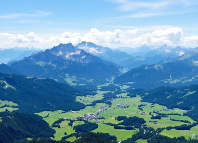 Panoramablick auf die Seefelder Spitze und umliegende Berge.