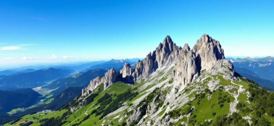 Der höchste Berg in Hessen mit grünen Landschaften.